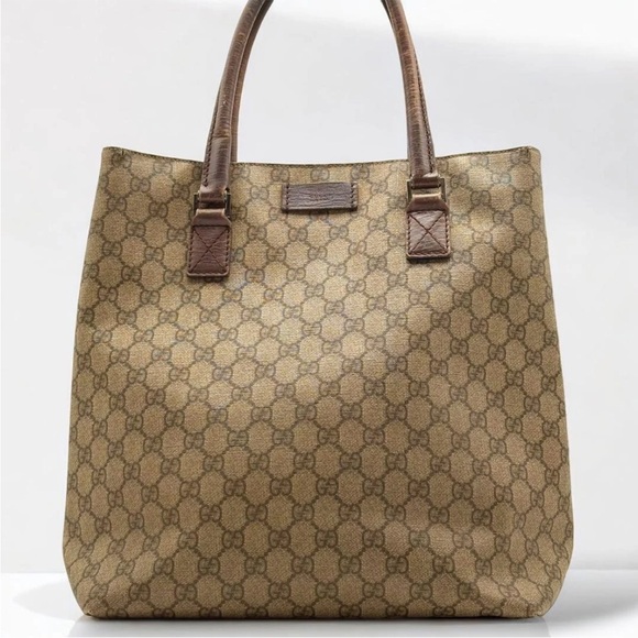 Gucci Handbags - Gucci Brown Monogram Tote Bag